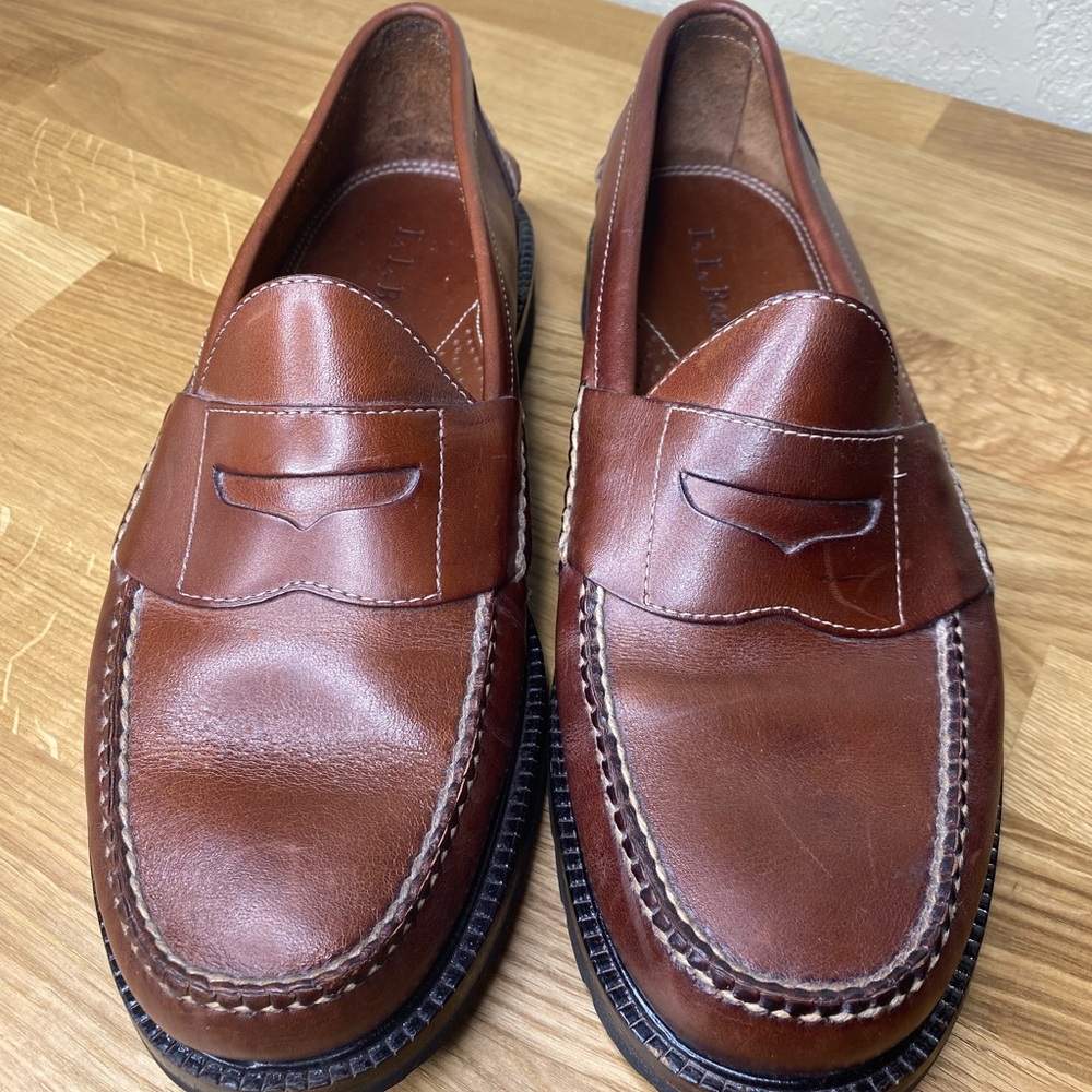 L.L. Bean Leather Loafers Size 12
